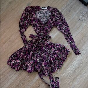 ROTATE by Birger Christensen summer mini dress with bubble skirt